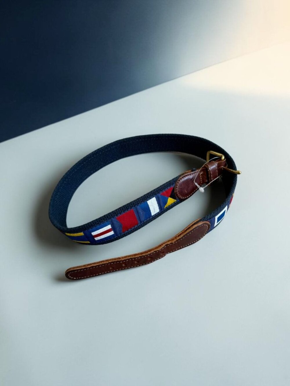 PRESTON Boys Men’s Vintage English Flag Belt Size 26